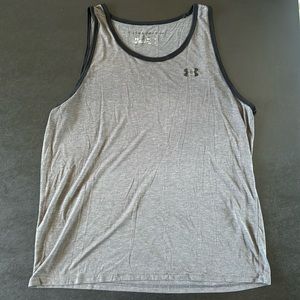 Grey XL Loose Under Armour Cutoff Shirt